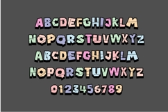 Paper Plane Pastel Color Font Product Image 7
