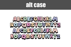 Paper Plane Pastel Color Font Product Image 5