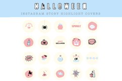 pastel pink halloween instagram story highlight covers