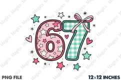 Pastel Pink Teal 67 Valentine Design PNG Product Image 1