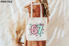 Pastel Pink Teal 67 Valentine Design PNG Product Image 3