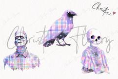 Pastel Plaid Halloween Clipart | Halloween PNG Product Image 3