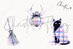 Pastel Plaid Halloween Clipart | Halloween PNG Product Image 3