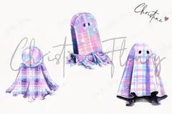 Pastel Plaid Halloween Clipart | Halloween PNG Product Image 3