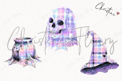 Pastel Plaid Halloween Clipart | Halloween PNG Product Image 3
