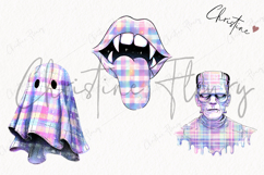 Pastel Plaid Halloween Clipart | Halloween PNG Product Image 3