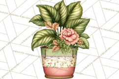 Houseplant Clipart PNG, Pastel Potted Icons Product Image 3