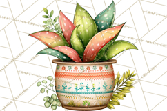 Houseplant Clipart PNG, Pastel Potted Icons Product Image 2