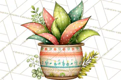 Houseplant Clipart PNG, Pastel Potted Icons Product Image 2