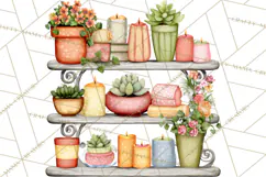 Houseplant Clipart PNG, Pastel Potted Icons Product Image 4