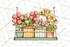 Houseplant Clipart PNG, Pastel Potted Icons Product Image 5