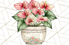 Houseplant Clipart PNG, Pastel Potted Icons Product Image 4