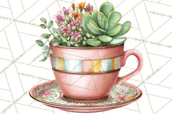 Houseplant Clipart PNG, Pastel Potted Icons Product Image 2