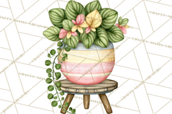 Houseplant Clipart PNG, Pastel Potted Icons Product Image 3