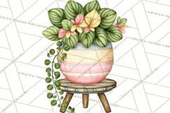 Houseplant Clipart PNG, Pastel Potted Icons Product Image 3