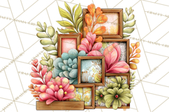 Houseplant Clipart PNG, Pastel Potted Icons Product Image 5