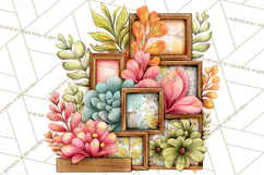 Houseplant Clipart PNG, Pastel Potted Icons Product Image 5