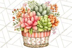 Houseplant Clipart PNG, Pastel Potted Icons Product Image 3