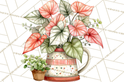 Houseplant Clipart PNG, Pastel Potted Icons Product Image 5