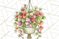 Houseplant Clipart PNG, Pastel Potted Icons Product Image 4