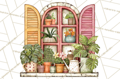 Houseplant Clipart PNG, Pastel Potted Icons Product Image 4
