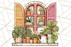 Houseplant Clipart PNG, Pastel Potted Icons Product Image 4
