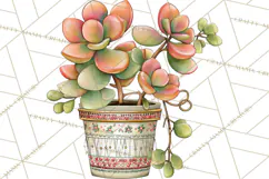 Houseplant Clipart PNG, Pastel Potted Icons Product Image 4
