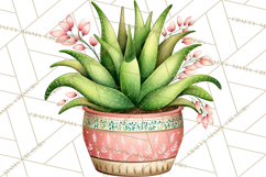 Houseplant Clipart PNG, Pastel Potted Icons Product Image 2