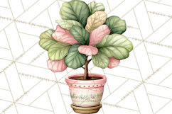 Houseplant Clipart PNG, Pastel Potted Icons Product Image 4