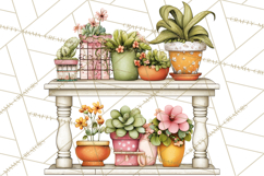 Houseplant Clipart PNG, Pastel Potted Icons Product Image 2