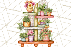 Houseplant Clipart PNG, Pastel Potted Icons Product Image 4