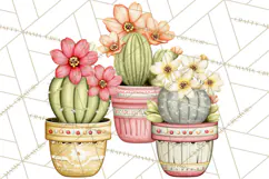 Houseplant Clipart PNG, Pastel Potted Icons Product Image 5