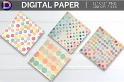Pastel Polka Dots Digital Paper Product Image 1
