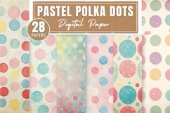 Pastel Polka Dots Digital Paper Bundle Product Image 1