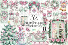 Pastel Preppy Christmas Sublimation Bundle Product Image 1