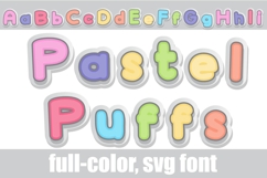 Pastel Puffs Color Font Product Image 1