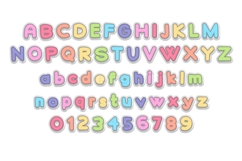 Pastel Puffs Color Font Product Image 4