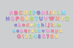 Pastel Puffs Color Font Product Image 5
