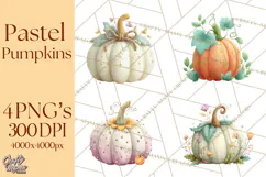 Pumpkin Clipart PNG Autumn Fall Pumpkins Clip Art Product Image 1