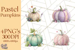Pumpkin Clipart PNG Autumn Fall Pumpkins Clip Art Product Image 1