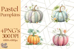 Pumpkin Clipart PNG Autumn Fall Pumpkins Clip Art Product Image 1