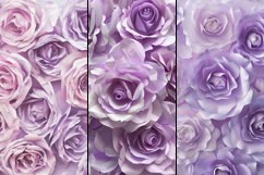 Pastel Purple Roses Digital Paper Bundle Product Image 5