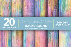 Pastel Rainbow Electric Rain Seamless Digital Paper Bundle Product Image 1