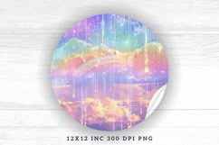 Pastel Rainbow Electric Rain Seamless Digital Paper Bundle Product Image 4