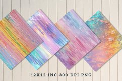 Pastel Rainbow Electric Rain Seamless Digital Paper Bundle Product Image 6