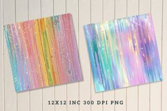 Pastel Rainbow Electric Rain Seamless Digital Paper Bundle Product Image 7