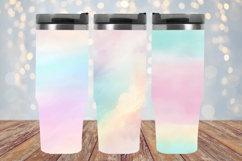 Pastel Rainbow Gradient Ombre Watercolor Digital Paper Product Image 2