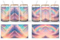 Glass Can Wraps Pastel Rainbow Sky at Sunrise Product Image 4