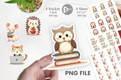 Sticker Pastel School Critters Product Image 1