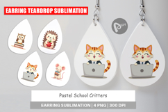 Earring Pastel School Critters Product Image 1